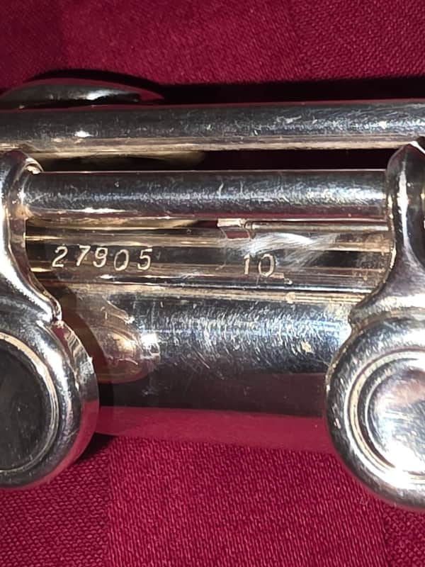 Emerson Intermediate Open-Hole Flute with Original Hard Case & Cleaning Rod - Oct 1992 Vintage image 1