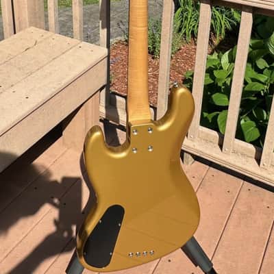 LAKLAND 1ST JOE OSBORN USA SIGNATURE MODEL BASS GUITAR MADE - LIKE NEW 1998 - Shoreline Gold image 11