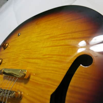 Epiphone Dot Deluxe VS 2011 Vintage Sunburst ES-335 Style Electric Guitar image 3