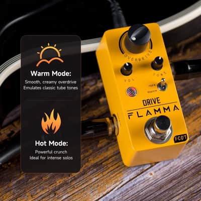 Overdrive Guitar Pedal – Vintage Analog Effect, Warm/Hot Modes, True Bypass image 4