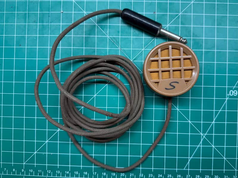 Shure CA91B RARE Waffle Harp Mic Hi-Z Silvertone 1940s-1950s - Brown Plastic image 1