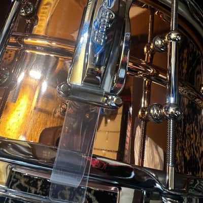 Mint Ludwig LC662T Copper Phonic 6.5x14" 10-Lug Snare Drum with Tube Lugs - Polished Copper image 3