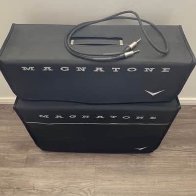 Magnatone Super 59 M80 + Matching Cab (Warehouse Speakers) 2023 - Black image 4