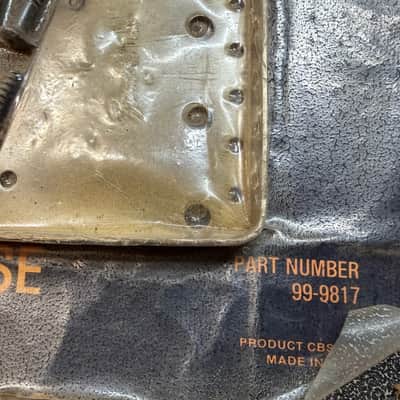 Fender New Old Stock Brass Telecaster Bridge Bass Plate 70s image 3