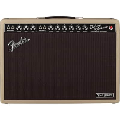Fender Tone Master Deluxe Reverb 1x12" 22 Watt Solid State Guitar Combo Amplifier - Blonde image 2