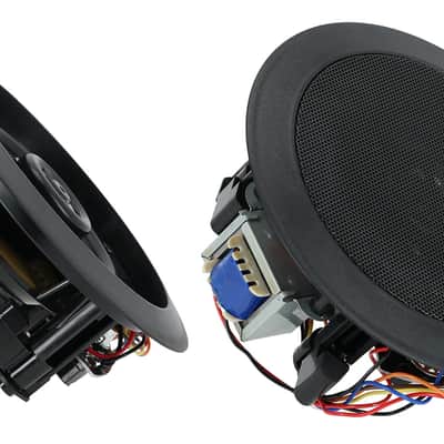 8) Rockville CC4T Black 4" Commercial 70v Ceiling Speakers For Restaurant/Bar image 4