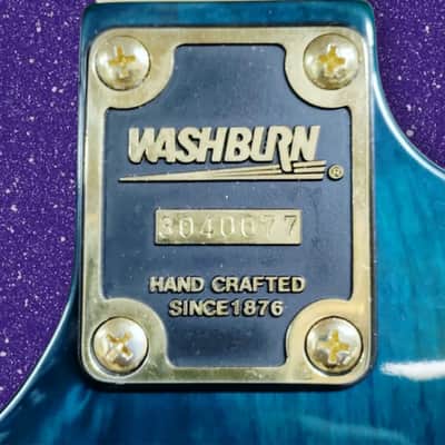 ⚠️ 1993 Washburn USA MG-70 Teal Flame! SSH PUs! Excellent Condition! ⚠️ image 13