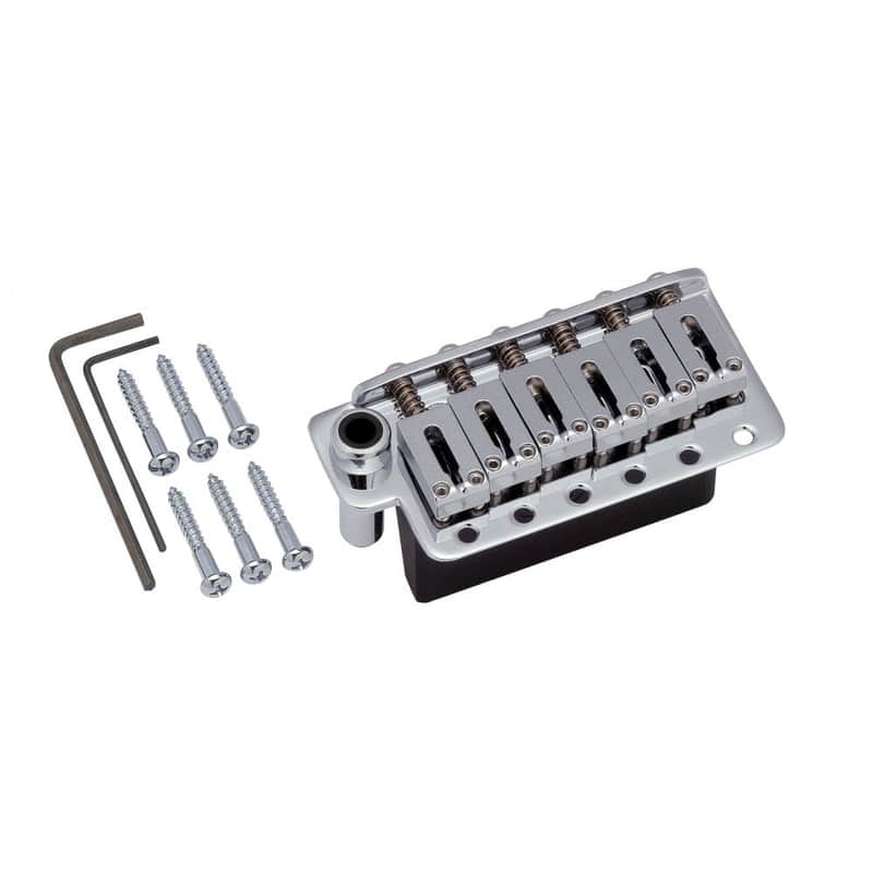Contemporary 6 Hole Mount Block Saddles 510TS Tremolo System-Chrome image 1