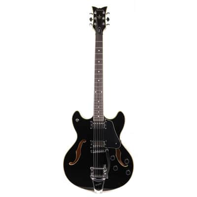 Schecter Corsair Semi-Hollow Guitar Black 2016 image 2