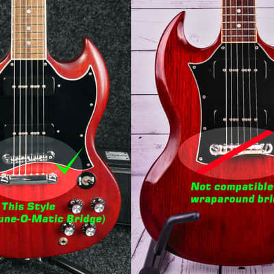 Black/White 5 Ply Wide Bevel Pickguard for 1999-2010 Gibson SG Classic P90 Made In USA image 6