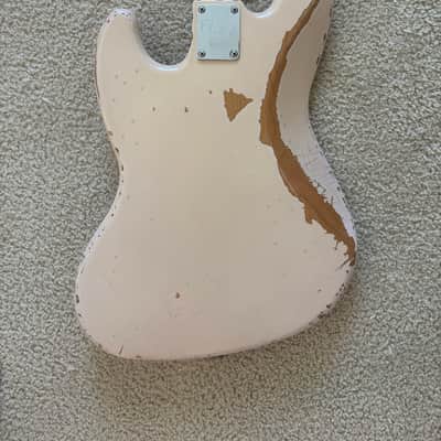Fender Flea Artist Series Road Worn Signature Jazz Bass 2016 - Present - Shell Pink image 4