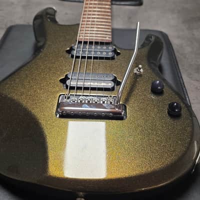 Music Man JP7 USA John Petrucci Signature Olive Gold Sparkle Dream Theater Artist American 7 Seven Guitar image 8