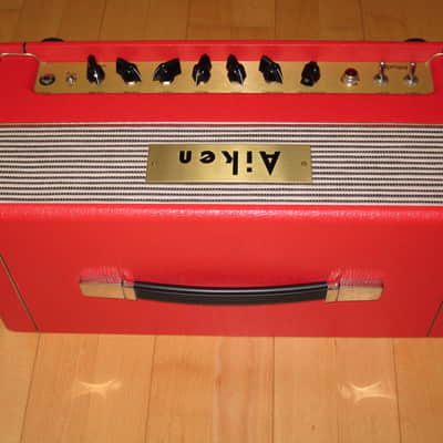 Aiken Intruder Amp Head, 30 watts, 2xEL34, Red Tolex image 4
