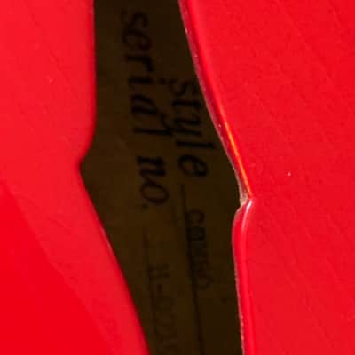 Red Mosrite Combo serial # 10 image 6