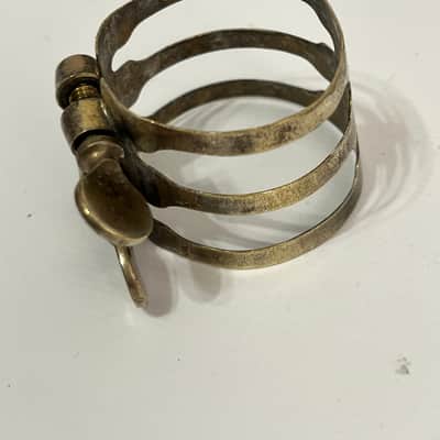King Vintage King 3-band Tenor Saxophone Ligature Gold Plated image 2