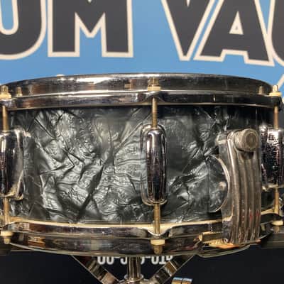 Slingerland -  1960s, 5.5x14" 8-lug 1 Ply Gene Krupa Radio King Model Snare Drum, Clamshell, Black Diamond Pearl image 13
