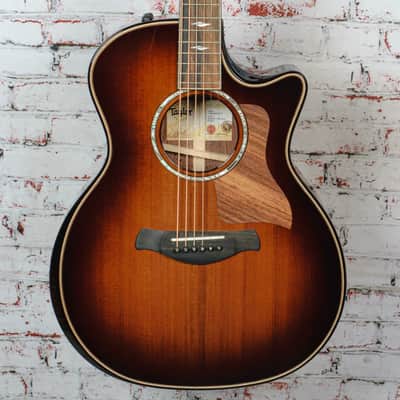 Taylor - Builder's Edition 814ce - Acoustic-Electric Guitar - Sinker Redwood/Honduran Rosewood - Shaded Edgeburst Top - with  Hardshell Case - x5077