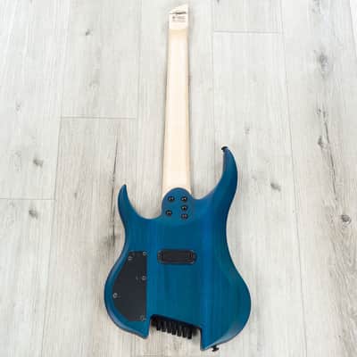 Legator G7FSS Ghost 7 Super Shred Multi-Scale 7-String Headless Guitar, Hyper Nova Blue image 6