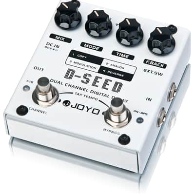 JOYO D-Seed Dual Channel Delay Analog Digital Reverse + Tap Tempo 4 Modes Copy Modulation image 2