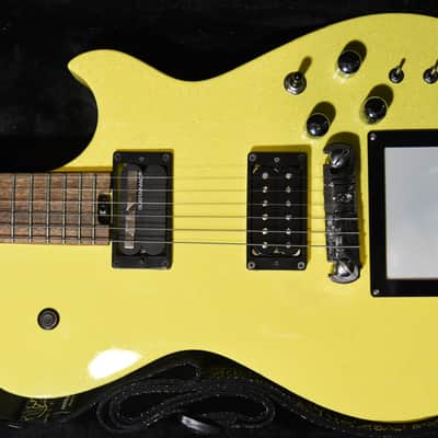 Cort/ Manson Manson Matt Bellamy Signature Guitar w Kaoss Pad and Sustainiac Custom Yellow - Sparkle Yellow image 1
