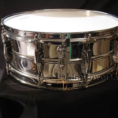 VINTAGE 1962-63 SUPER LUDWIG 400 5X14" COB (CHROME OVER BRASS) SNARE DRUM pre-LM400, COB HOOPS!!! image 3