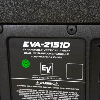 Electro-Voice (EV) EVA-2151D Dual 15" Passive Line Array Subwoofer CG01YAX *ASK FOR SHIPPING* image 8
