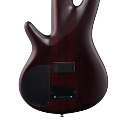 Ibanez SRF706 Portamento Fretless Bass Guitar Brown Burst Flat image 6
