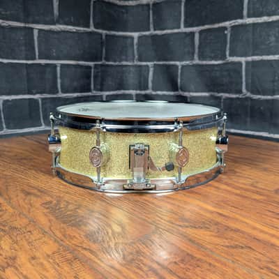 PDP by DW CX 14x5 Maple Snare Drum – Gold Sparkle • 2000s Era • Maple Shell • DW‑Inspired Hardware • Shows Light Wear image 5