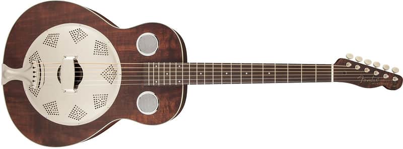 Fender Brown Derby Resonator Natural image 2