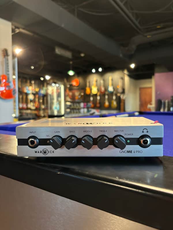 Warwick Gnome i Pro 300-Watt Pocket Bass Amp Head - Silver image 1