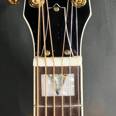 Harley Benton Custom Line King CE Jumbo Acoustic-Electric Guitar Gloss Natural w/ HSC image 9