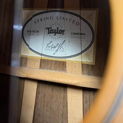 Taylor 2014 Spring Limited Edition Acoustic Electric 6-String Guitar w/Deluxe Case 412ce-SLTD image 10