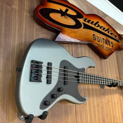 Brubaker JXB USA 4 Performance Series bass with BOB technology 2025 - Silver Steel image 1