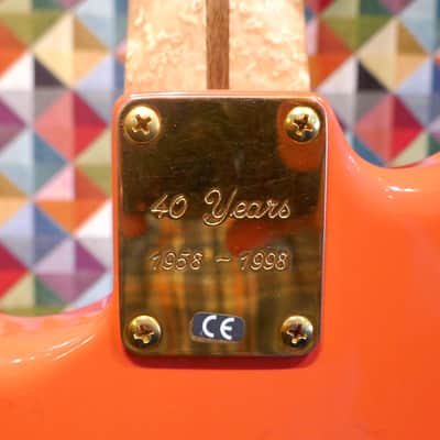 Fender Stratocaster Hank Marvin 40th Anniversary No.1 1998 - Fiesta Red image 15