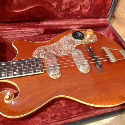 Premier Scroll Guitar 1958 Natural image 22
