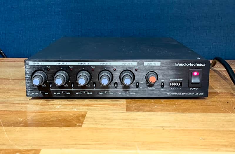 Audio-Technica AT-MX51 5-Channel Analog Microphone Preamp / Line Mixer [Extremely Rare!] image 1