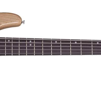 Schecter CV-5 Bass Guitar - Gloss Natural (2493) image 2