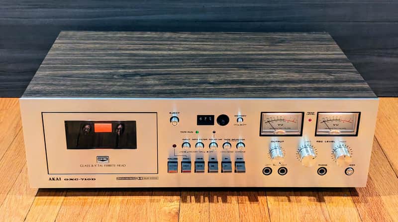 Akai GXC-710D Cassette Deck/ Fully Serviced and Tested/ Year 1977