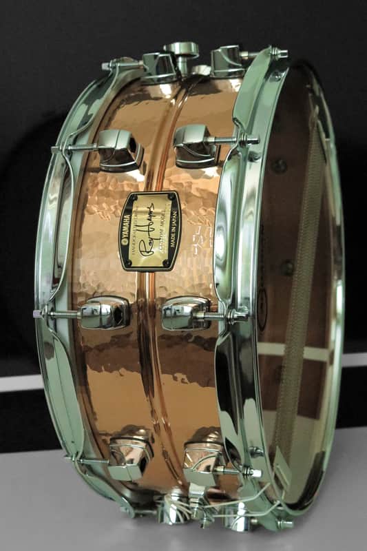 Yamaha SD655ARH Roy Haynes Signature 14x5.5" Hammered Copper Snare Drum image 1