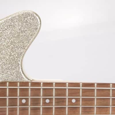 90s Danelectro '59 DC Long Scale 4-String Sparkle Bass Wendy & Lisa #37081 image 8
