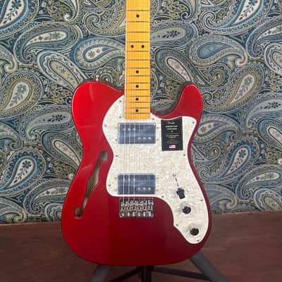 Fender American Vintage II 1972 Telecaster Thinline Candy Apple Red w/Hard Case image 2