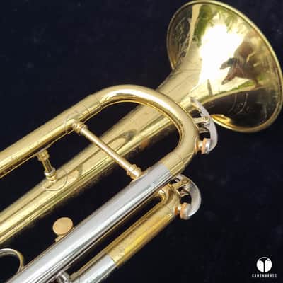 1963 BIG BELL C.G. Conn 6B Victor coprion leadpipe trumpet case mouthpiece gamonbrass image 5
