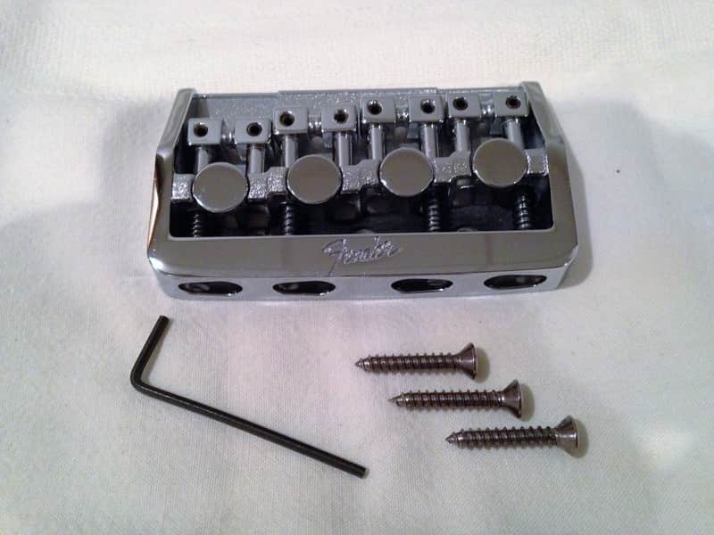 Schaller Fine Tuning Bass Bridge 1983-1994 Chrome image 1