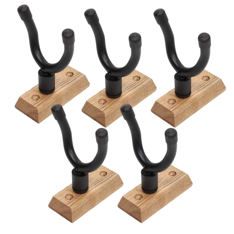 Bundle of 5 OSP Axe Claw Deluxe Guitar Wall Mount Hangers -5 Pack image 1