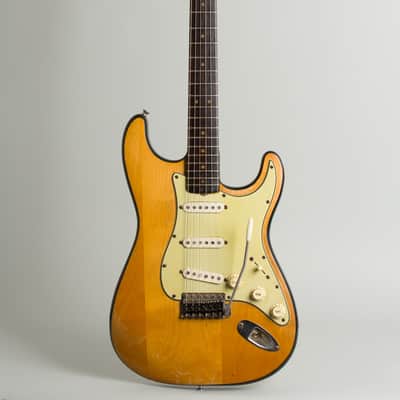 Fender  Stratocaster Owned and extensively used by Elliott Sharp Solid Body Electric Guitar (1964), ser. #L33715, black tolex hard shell case. image 1