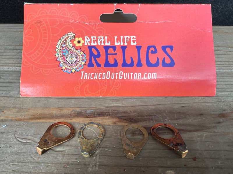 Real Life Relics Aged GOLD Knob Pointer Rings (Set of 4)    [Q10] image 1