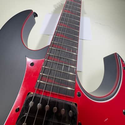 Ibanez GRG131DX-BKF Electric Guitar | Black Flat Red Accents | In-House Adjusted image 4