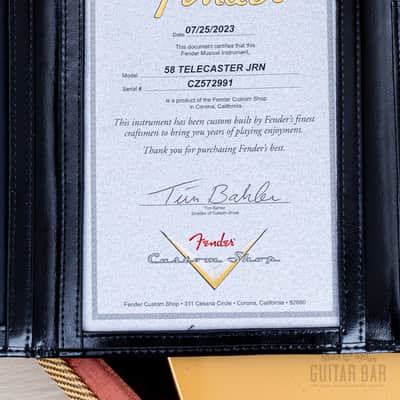 2023 Fender Custom Shop B2 1958 Telecaster Journeyman Relic Aged HLE Gold w/ Case & CoA, Lightweight image 14