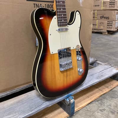 Stagg T Series Classic Electric Guitar Sunburst Finish - Paulownia Body - Maple Neck image 9