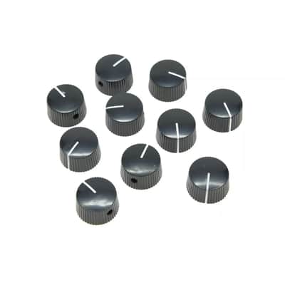 Marshall Amp Knobs - Black with Gold Cap, Push-On (Set of 10) image 7
